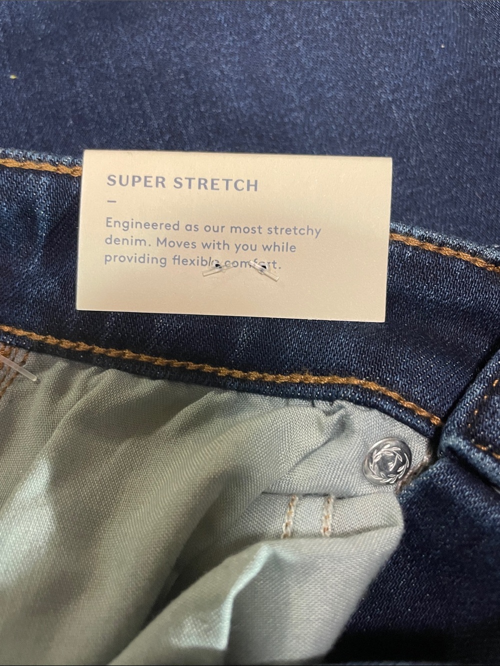 Universal Thread Stretch Skinny Super High Rise Dark Blue Denim Jeans 0 NWT - Picture 3 of 4